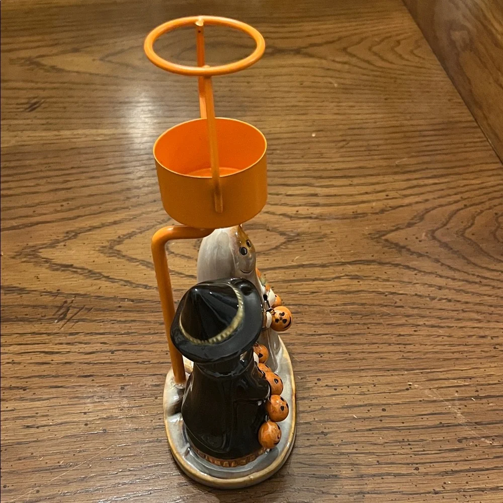Yankee Candle Ronnie Walter‎ Halloween Witch and Cat Candle Holder